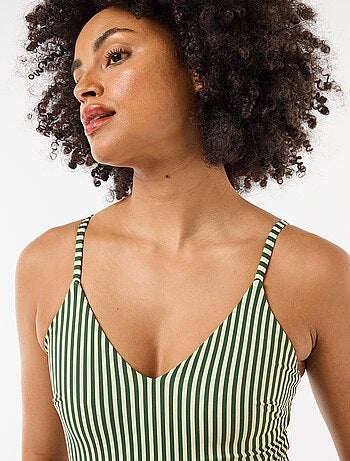 Bañador de 1 pieza estampado reversible