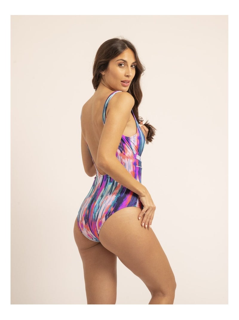 Bañador de 2 piezas de lurex GINNY Violeta - Kiabi