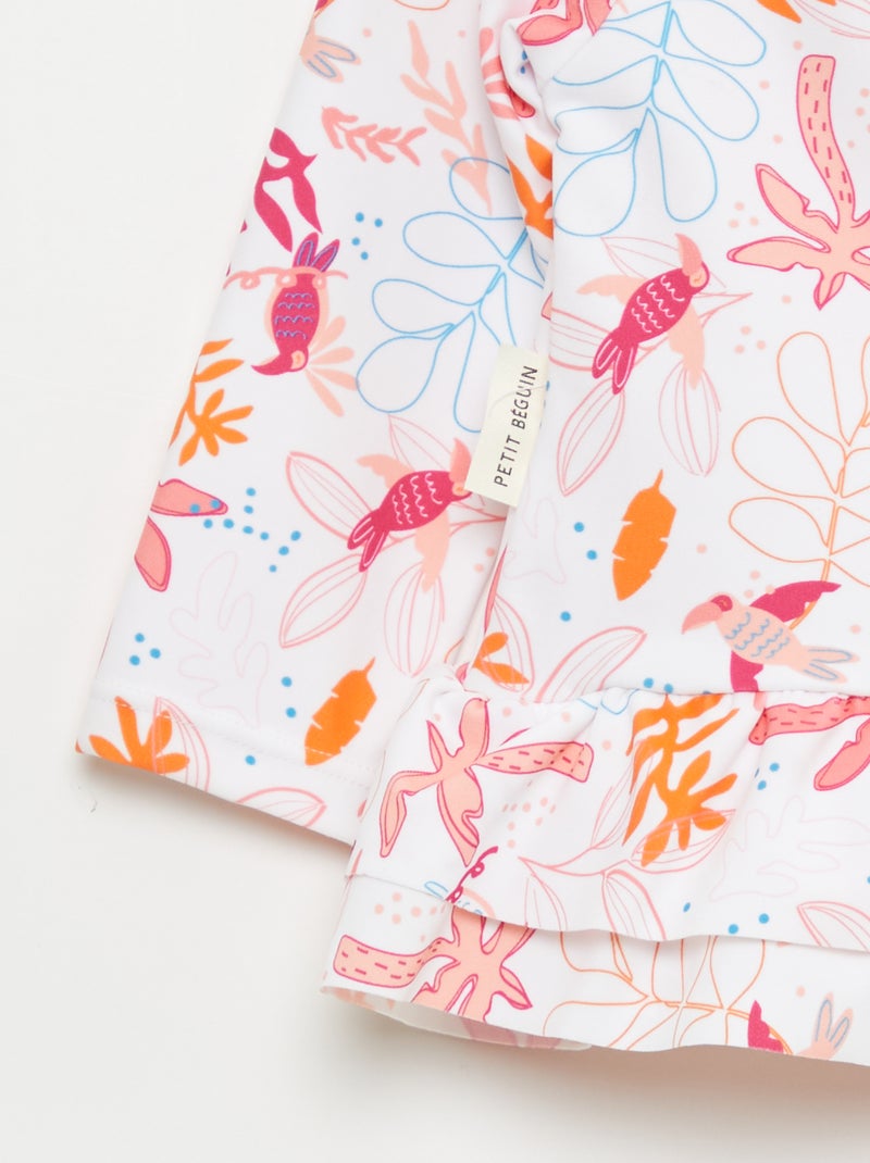 Bañador de 2 piezas 'Petit Béguin' Camiseta + braguita Coral - Kiabi