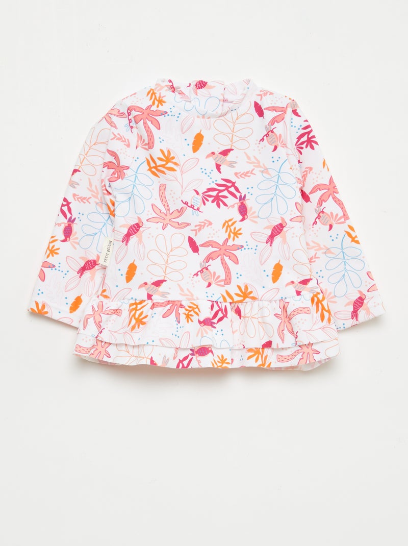 Bañador de 2 piezas 'Petit Béguin' Camiseta + braguita Coral - Kiabi