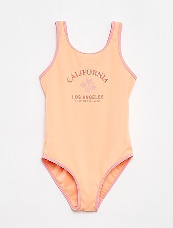 Bañador de canalé estampado
