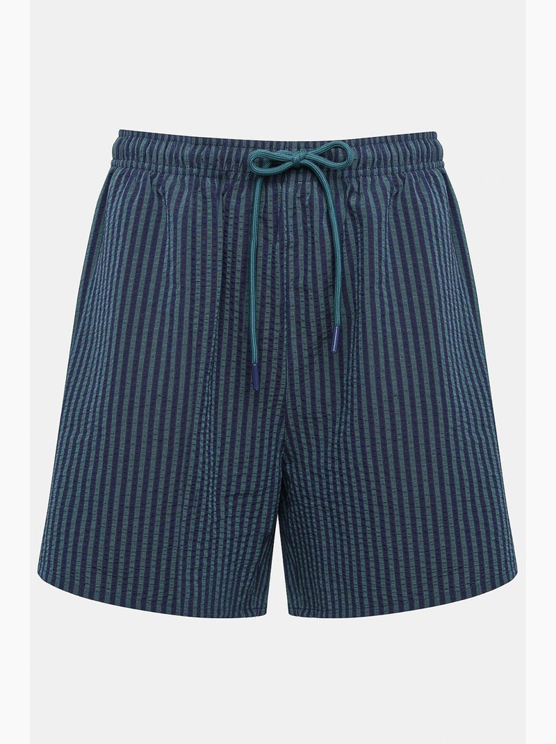 Bañador de hombre a rayas penti Azul marino - Kiabi