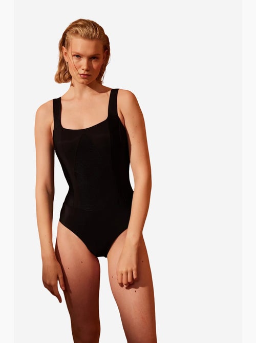 Bañador de mujer basic con corsé penti - Kiabi