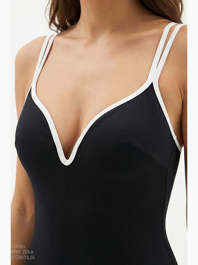Bañador de mujer beluga push penti Negro - Kiabi