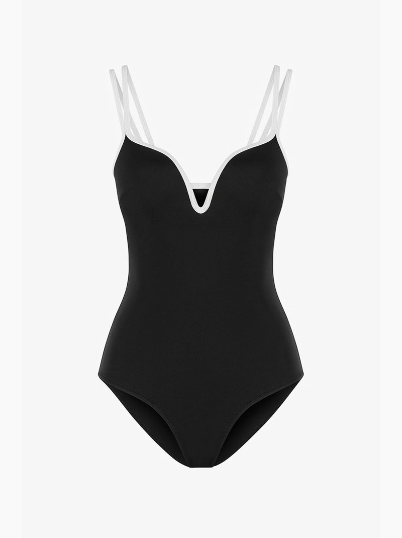 Bañador de mujer beluga push penti Negro - Kiabi