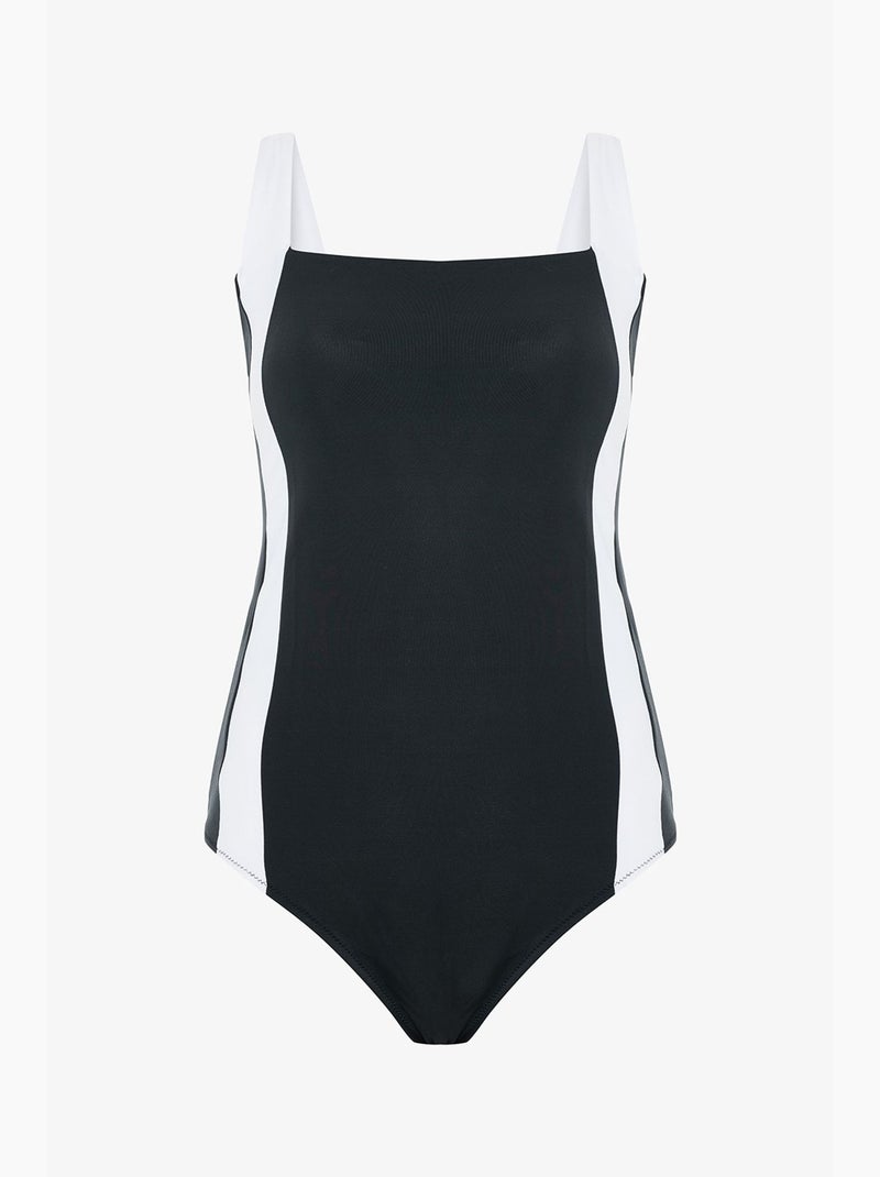 Bañador de mujer gina elegant penti Negro Blanco - Kiabi