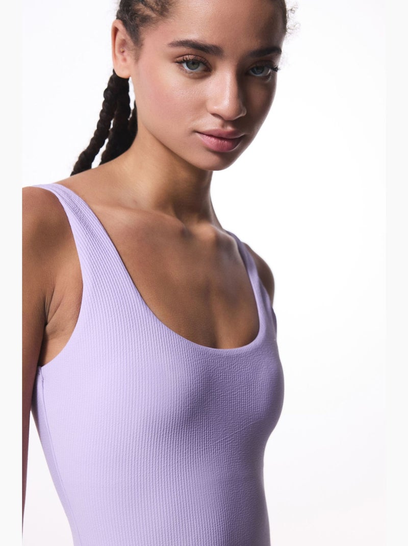 Bañador de mujer yuna sport penti Lavanda - Kiabi