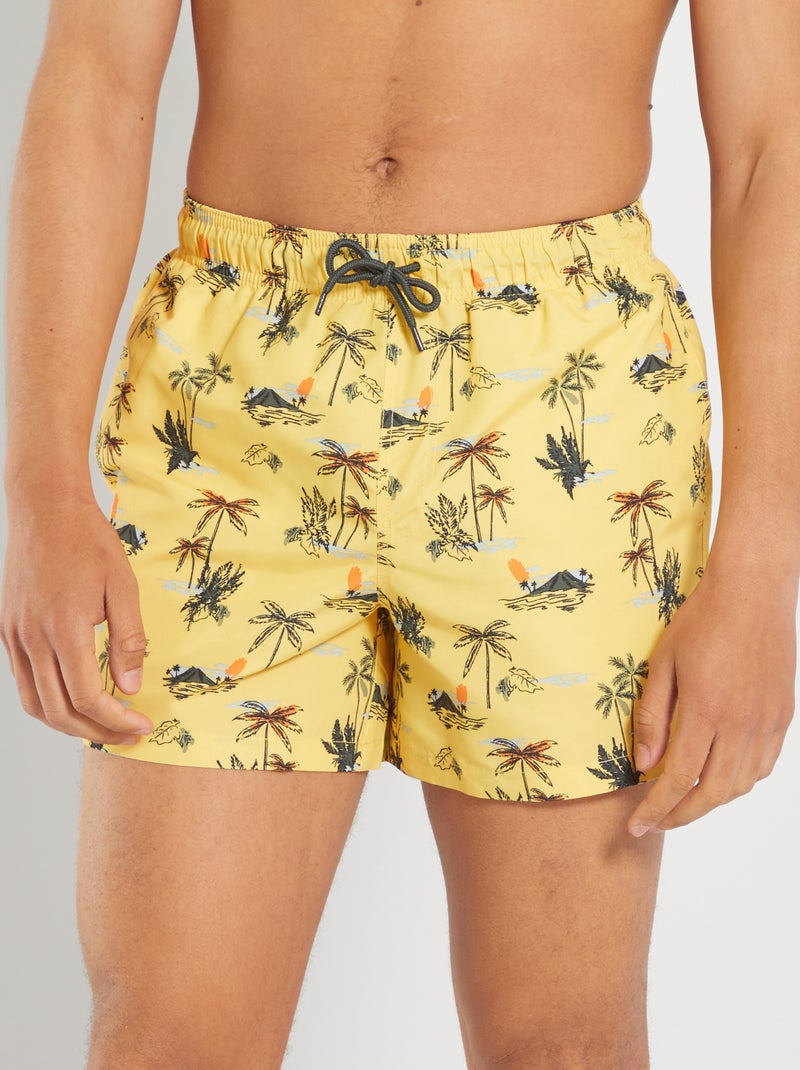 Bañador de 'palmeras' AMARILLO - Kiabi
