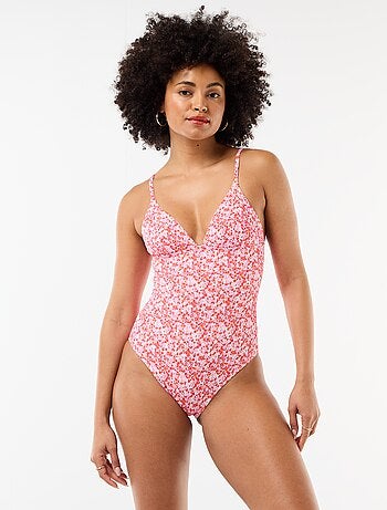 Bañador de una pieza con estampado floral