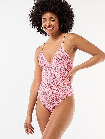 Bañador de una pieza con estampado floral