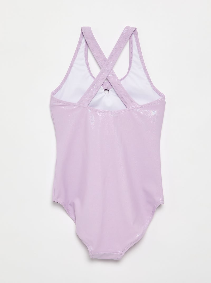 Bañador de una pieza con tejido brillante Rosa - Kiabi