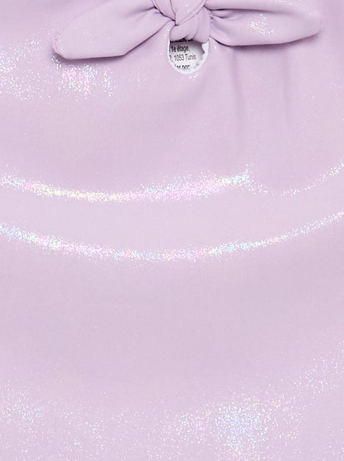 Bañador de una pieza con tejido brillante - Kiabi