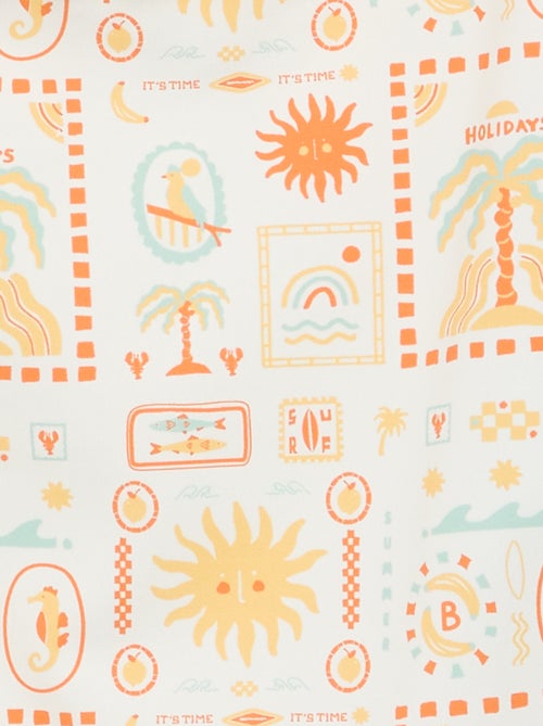 Bañador de una pieza con volantes - Kiabi