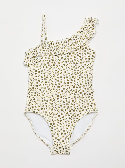 Bañador de una pieza con volantes - Kiabi