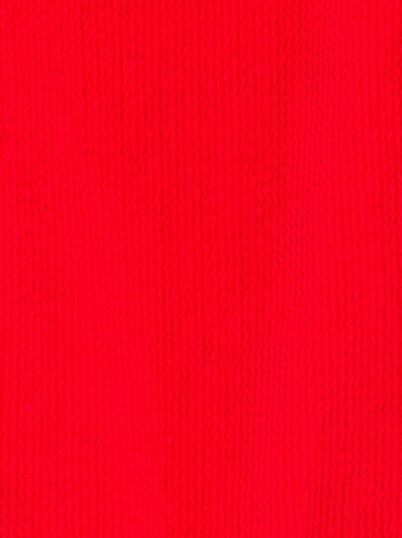 Bañador de una pieza con volantes Rojo - Kiabi
