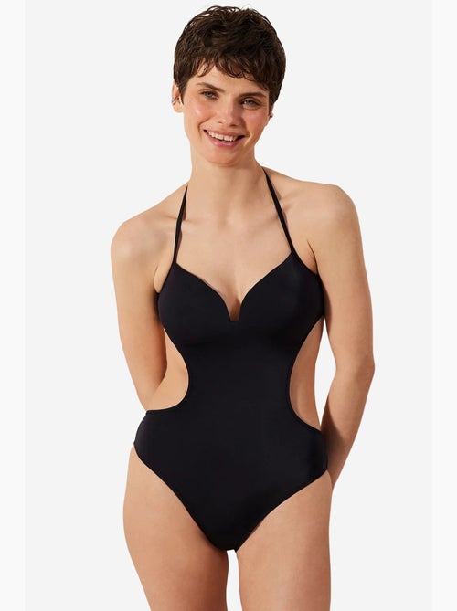 Bañador de una pieza lisa mayo mujer penti - Kiabi