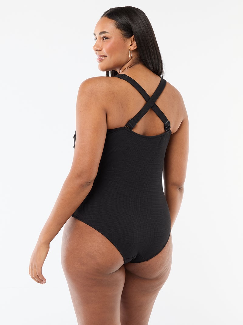 Bañador de una pieza moldeador Negro - Kiabi