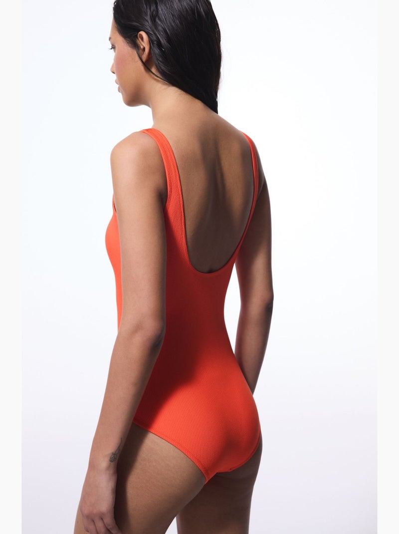 Bañador deportivo sona mujer penti Naranja - Kiabi