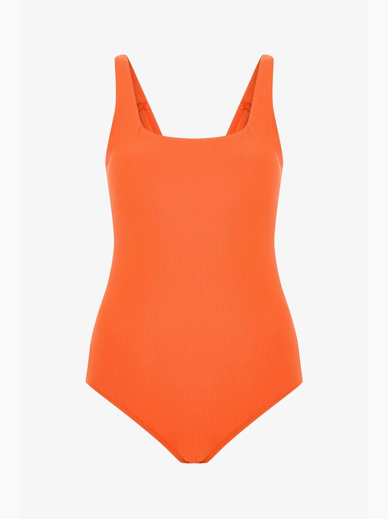 Bañador deportivo sona mujer penti Naranja - Kiabi