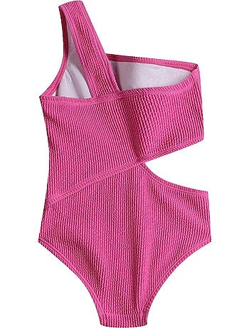 Bañador entero de una pieza diseño acanalado niñas - minoti