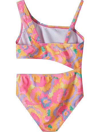 Bañador entero de una pieza diseño flores niñas - minoti