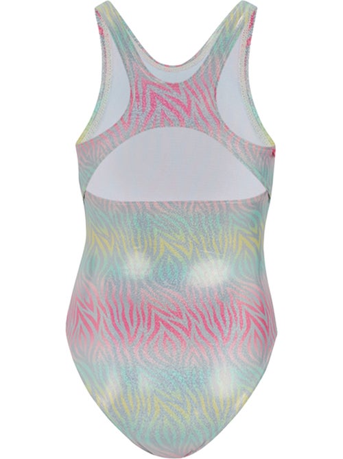 Bañador entero de una pieza katrisse diseño estampado de cebra de metalizado niñas - regatta - Kiabi