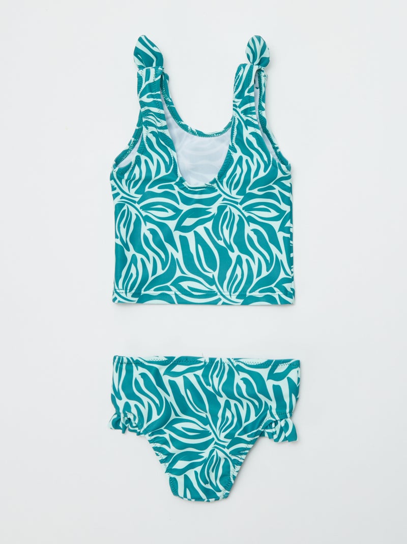 Bañador estampado - 2 piezas VERDE - Kiabi