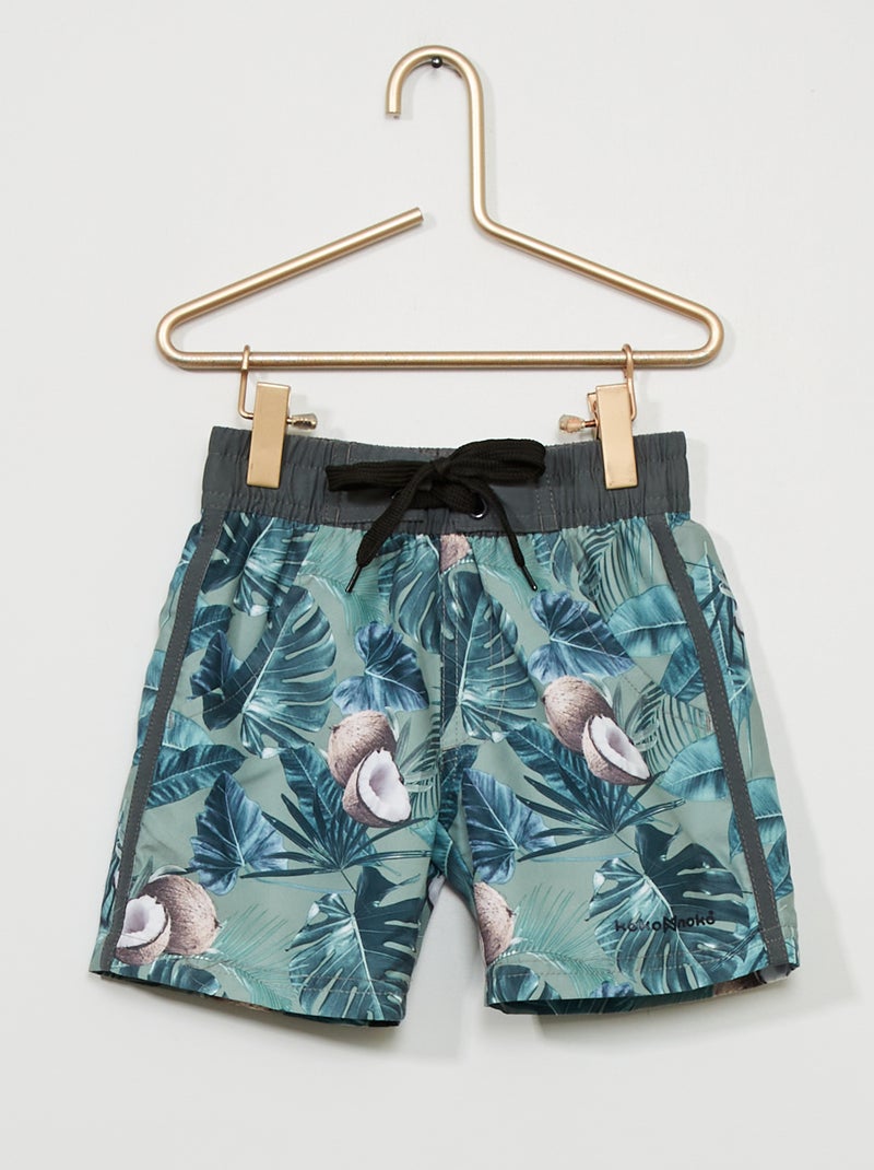 Bañador estampado 'coco' verde - Kiabi