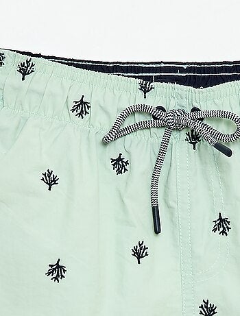 Bañador estampado integral con motivos tropicales