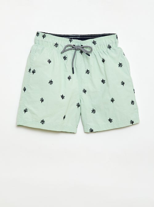 Bañador estampado integral con motivos tropicales - Kiabi Bañador estampado integral con motivos tropicales - Kiabi