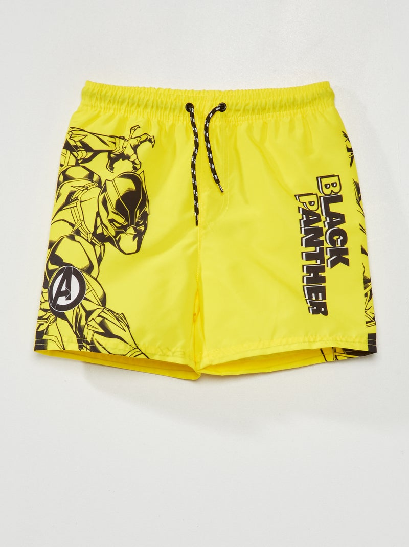 Bañador estampado 'Los Vengadores' amarillo - Kiabi