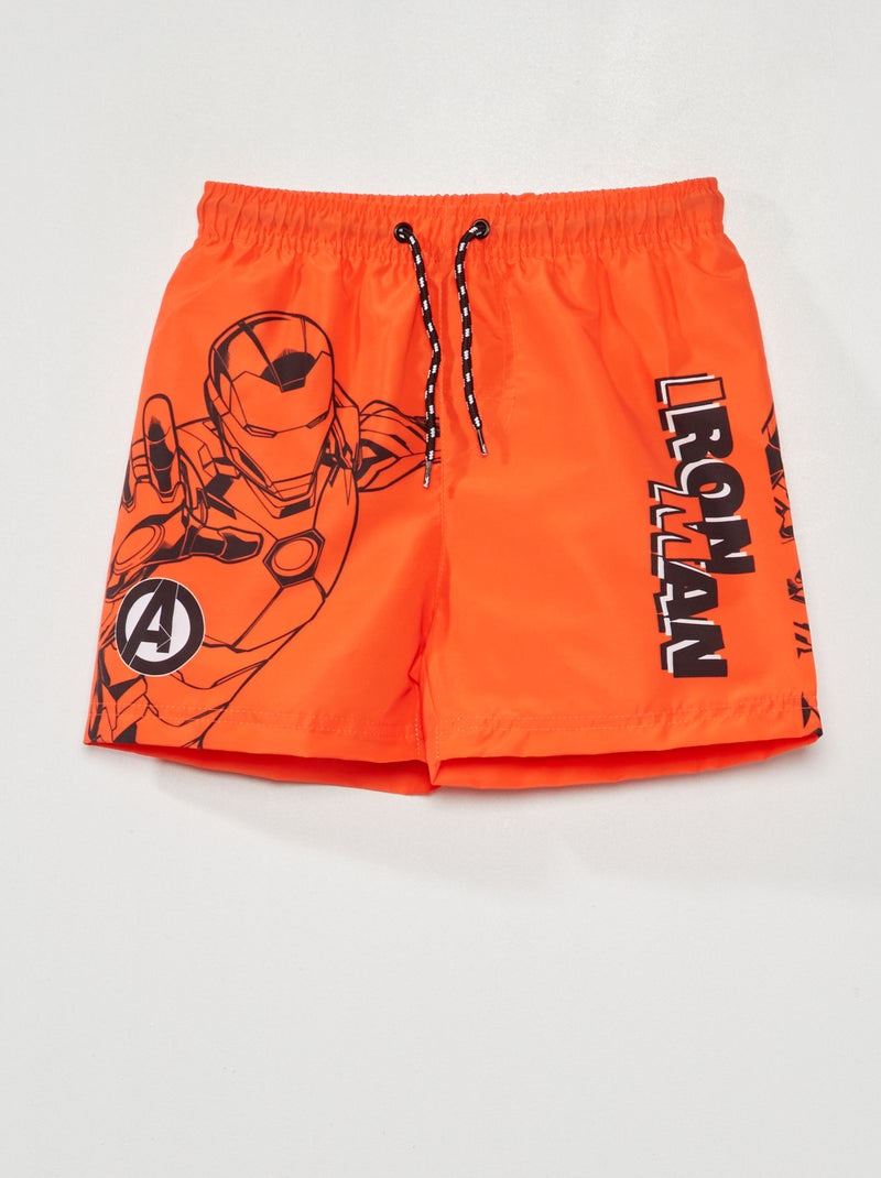 Bañador estampado 'Los Vengadores' naranja - Kiabi
