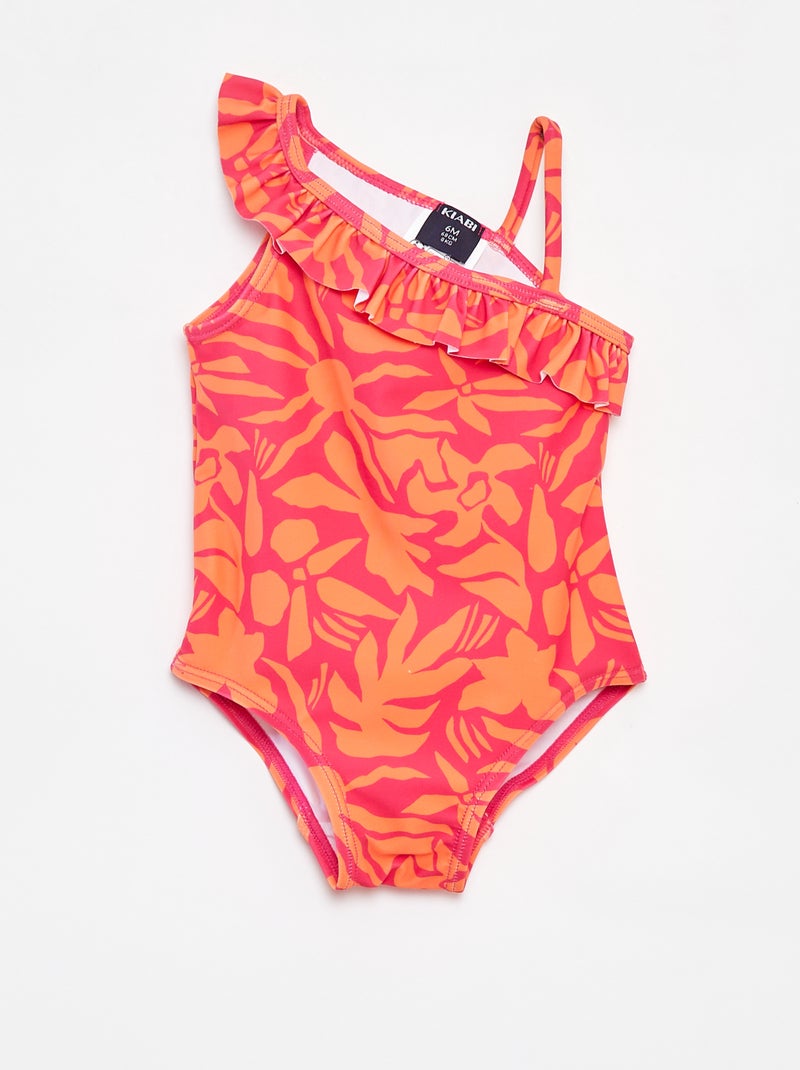 Bañador estampado one shoulder ROSA - Kiabi
