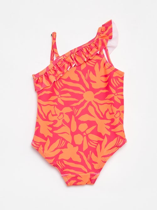 Bañador estampado one shoulder - Kiabi