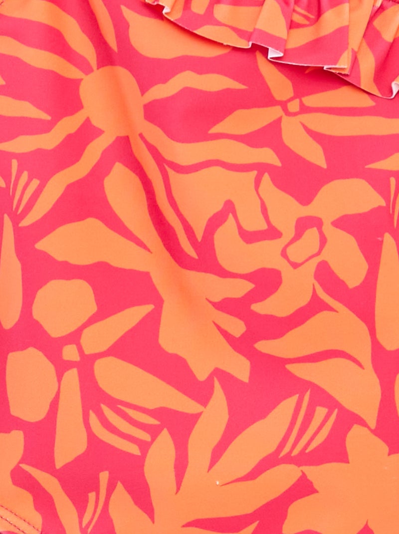 Bañador estampado one shoulder ROSA - Kiabi