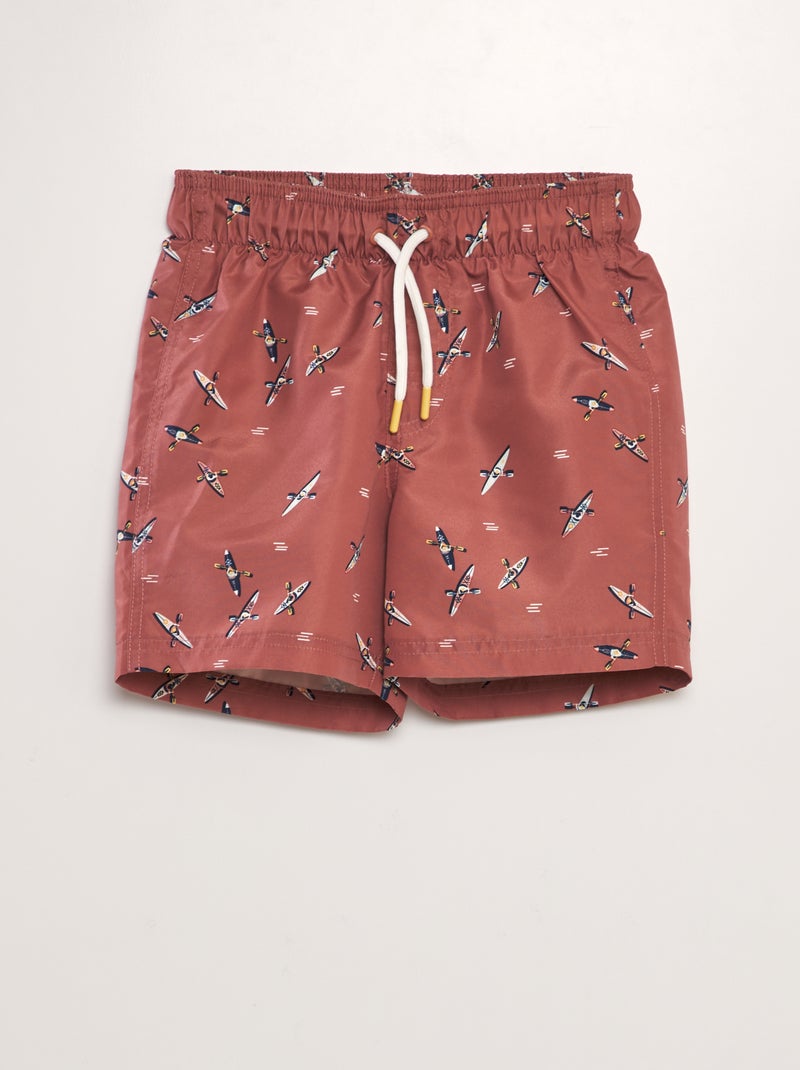 Bañador estampado ROJO - Kiabi