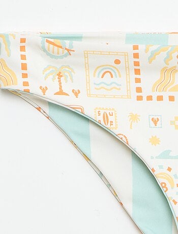 Bañador floreado reversible - 2 piezas