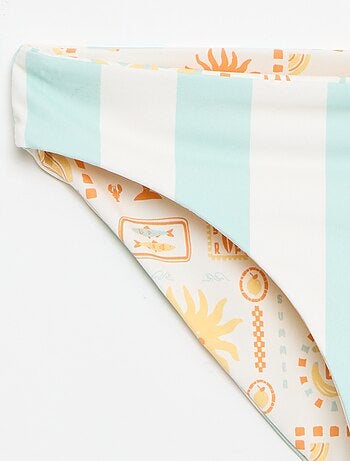 Bañador floreado reversible - 2 piezas