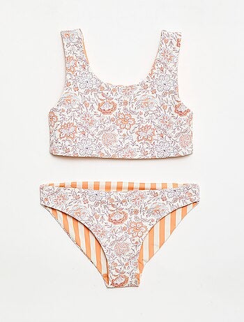 Bañador floreado reversible - 2 piezas
