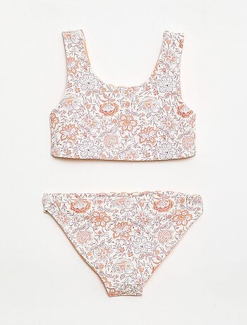 Bañador floreado reversible - 2 piezas