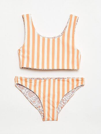 Bañador floreado reversible - 2 piezas