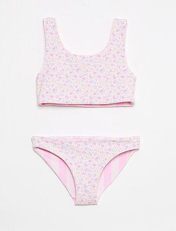 Bañador floreado reversible - 2 piezas