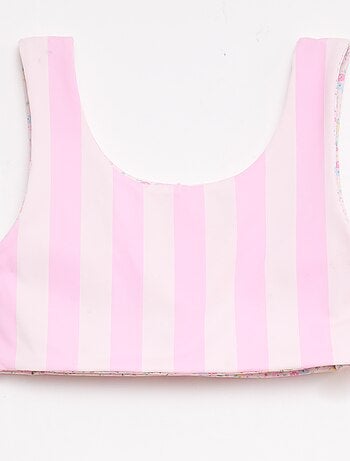 Bañador floreado reversible - 2 piezas