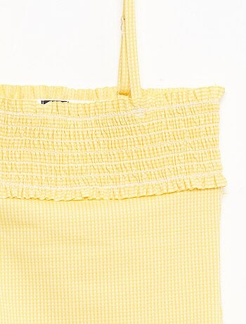 Bañador fruncido + coletero - 1 pieza