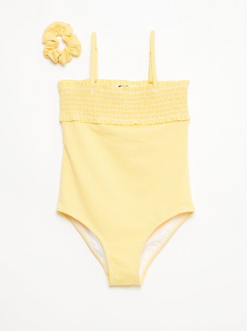 Bañador fruncido + coletero - 1 pieza - Kiabi