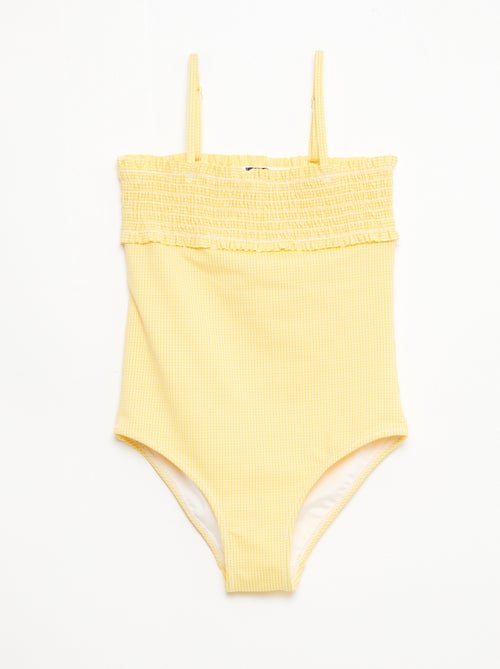 Bañador fruncido + coletero - 1 pieza - Kiabi