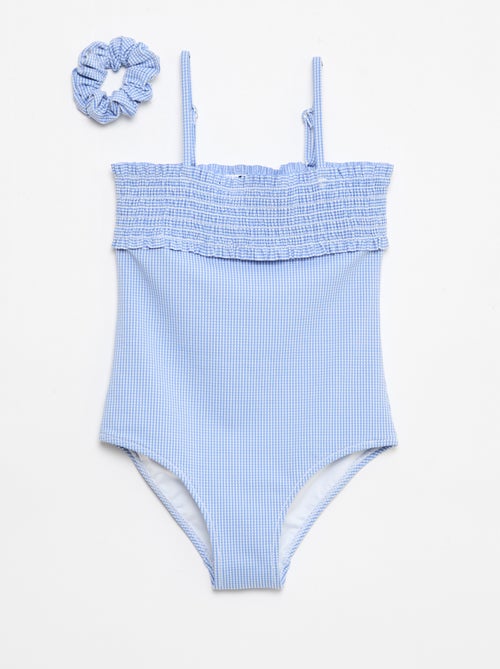 Bañador fruncido + coletero - 1 pieza - Kiabi