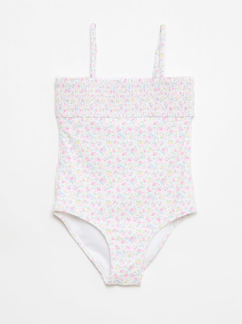 Bañador fruncido con coletero - Kiabi