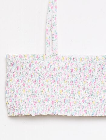 Bañador fruncido floral - 2 piezas