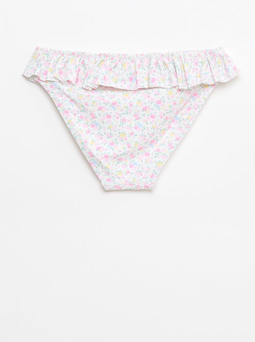 Bañador fruncido floral - 2 piezas - Kiabi